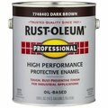 Rust-Oleum Gloss, Dark Brown, Gallon 7748402
